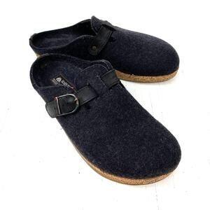 Haflinger Pure New Wool Adjustable Buckle Cork Clog GZB Size 41